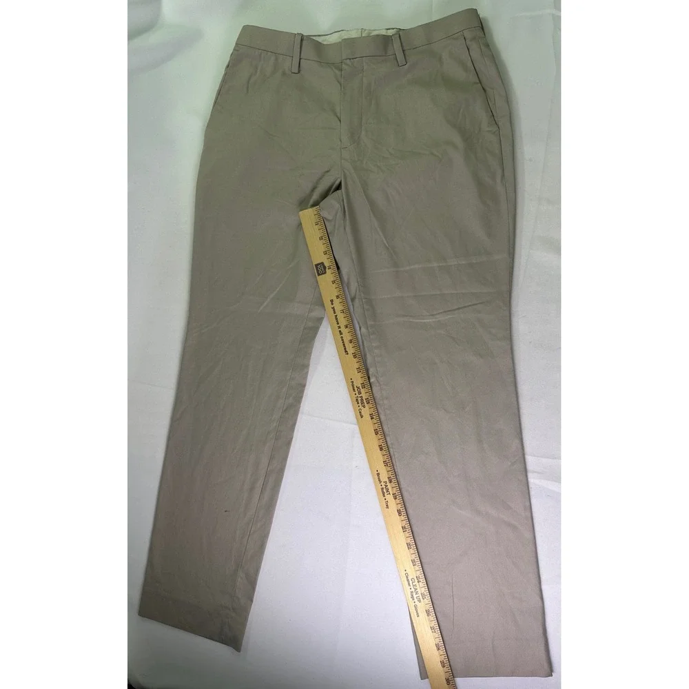 Banana Republic Slim Fit Chinos Mens Sz‎ 32x32 Tan Khaki Stretch Business Casual